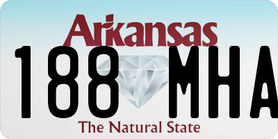 AR license plate 188MHA