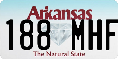 AR license plate 188MHF
