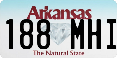 AR license plate 188MHI
