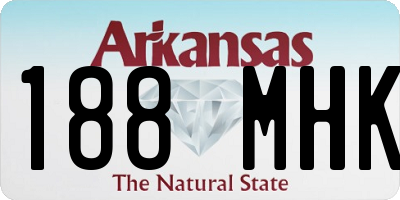 AR license plate 188MHK