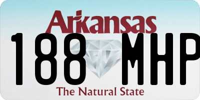 AR license plate 188MHP