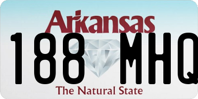 AR license plate 188MHQ