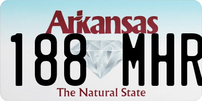 AR license plate 188MHR