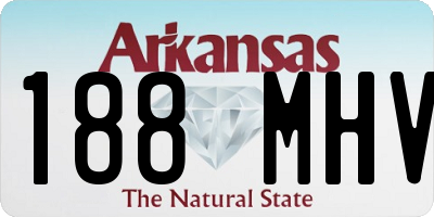 AR license plate 188MHV