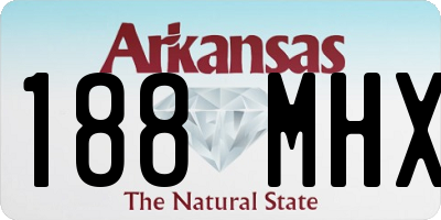 AR license plate 188MHX