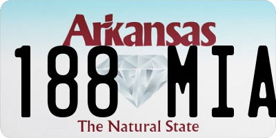 AR license plate 188MIA