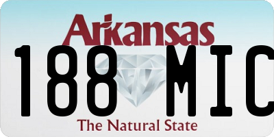 AR license plate 188MIC