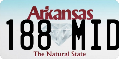 AR license plate 188MID