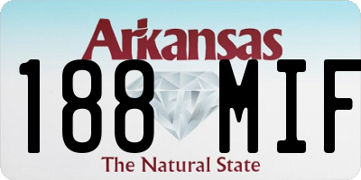AR license plate 188MIF