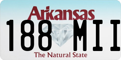 AR license plate 188MII