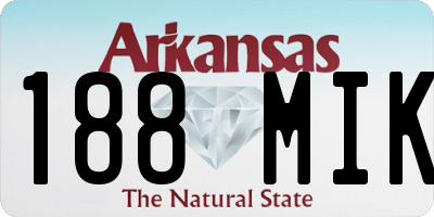 AR license plate 188MIK