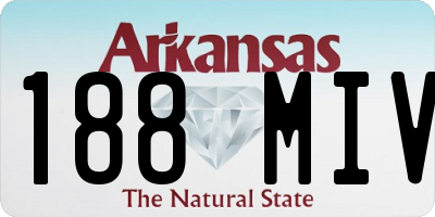 AR license plate 188MIV