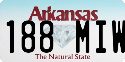 AR license plate 188MIW