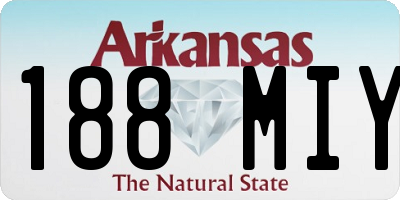 AR license plate 188MIY