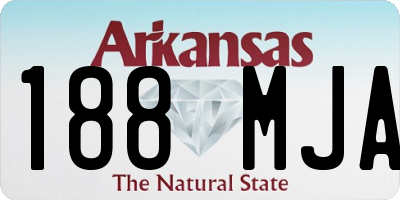 AR license plate 188MJA