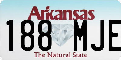 AR license plate 188MJE