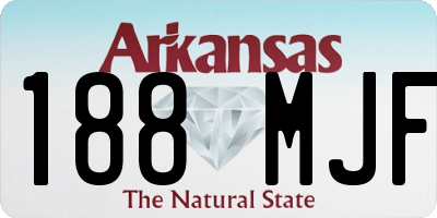 AR license plate 188MJF