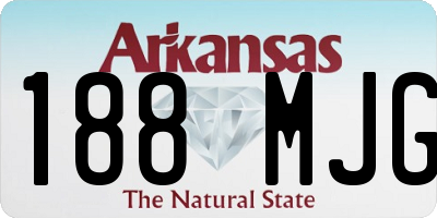 AR license plate 188MJG