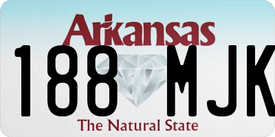 AR license plate 188MJK