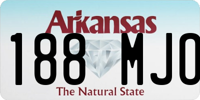 AR license plate 188MJO