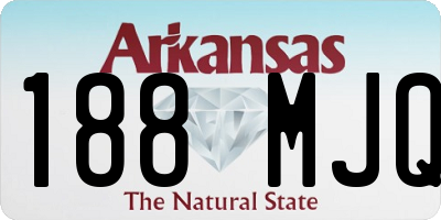 AR license plate 188MJQ