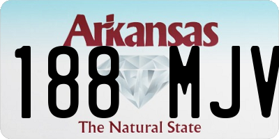 AR license plate 188MJV