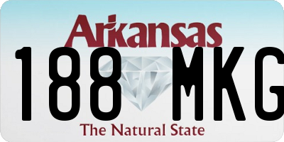 AR license plate 188MKG