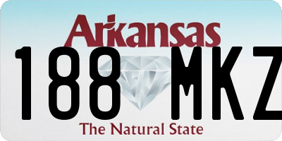 AR license plate 188MKZ