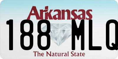 AR license plate 188MLQ