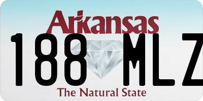 AR license plate 188MLZ