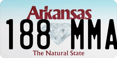 AR license plate 188MMA