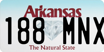 AR license plate 188MNX