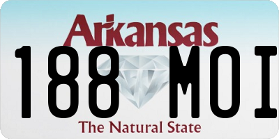 AR license plate 188MOI