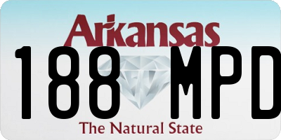 AR license plate 188MPD