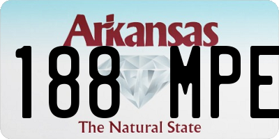 AR license plate 188MPE