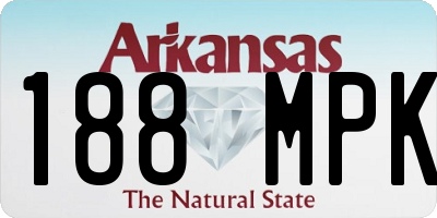 AR license plate 188MPK