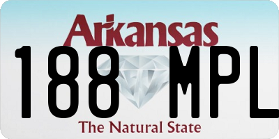AR license plate 188MPL