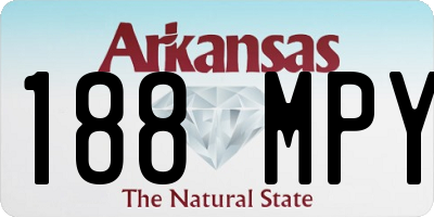 AR license plate 188MPY