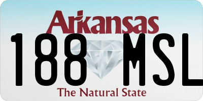 AR license plate 188MSL