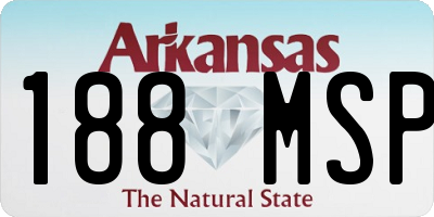 AR license plate 188MSP