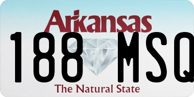 AR license plate 188MSQ