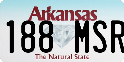 AR license plate 188MSR
