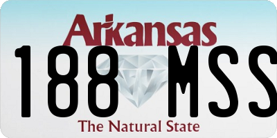 AR license plate 188MSS