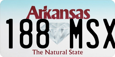 AR license plate 188MSX