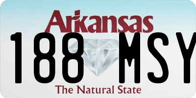 AR license plate 188MSY