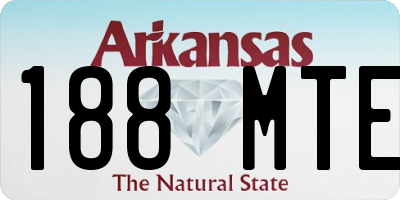 AR license plate 188MTE