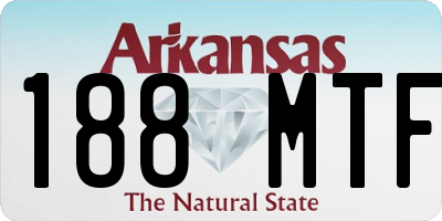 AR license plate 188MTF