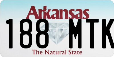 AR license plate 188MTK