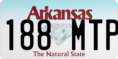 AR license plate 188MTP
