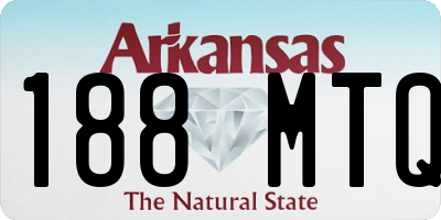 AR license plate 188MTQ